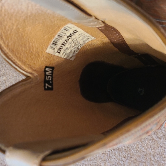 Full quill ostrich wide square toe boots - Picture 2 of 4